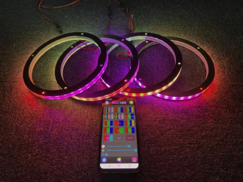 Bluetooth Control LED Speaker Lights