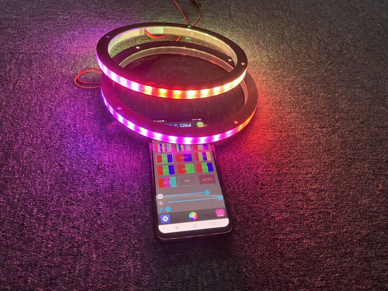 Bluetooth Control LED Speaker Lights