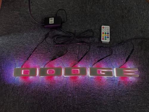 Multiple letter lights for DODGE