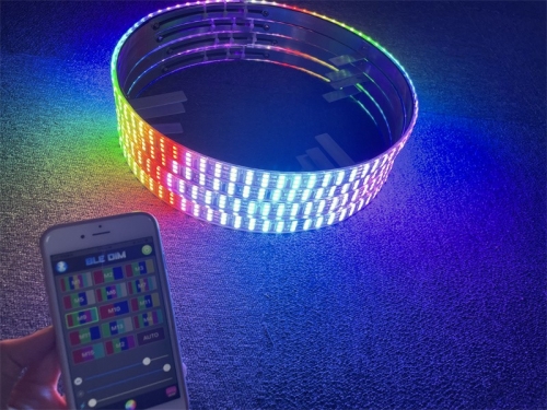 Remote Bluetooth wheel lights