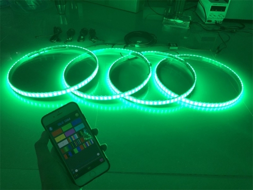 double row rgb wheel lights