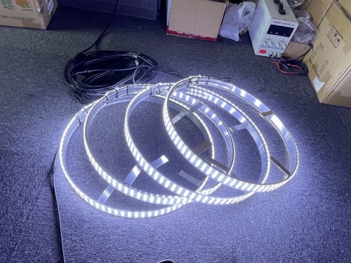 dual row white wheel lights