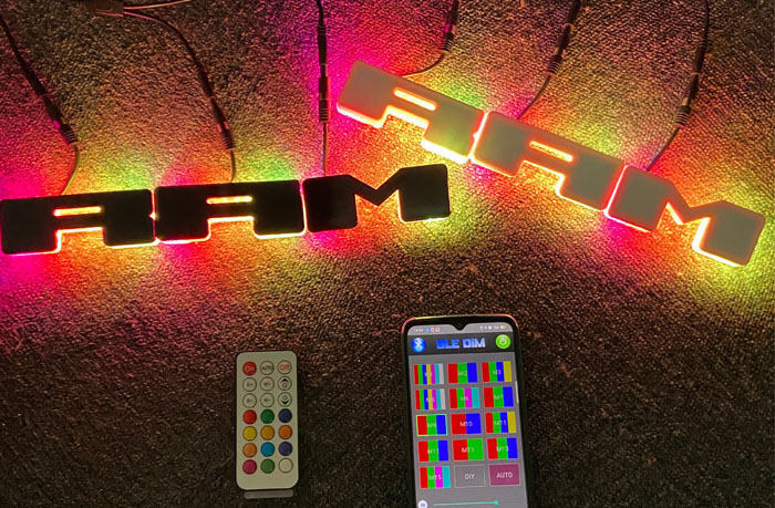 DIY RAM LED Letter Logo